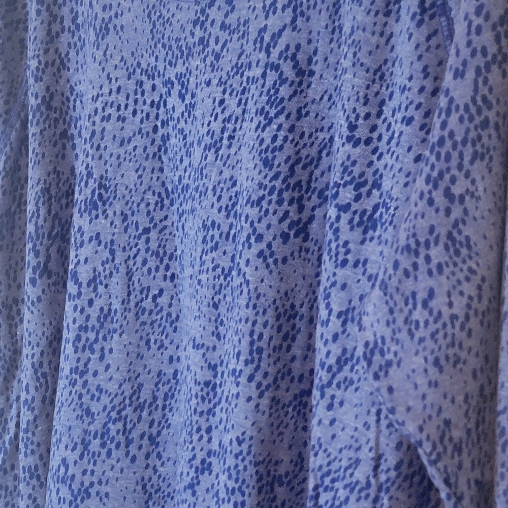 Blue Patterned Women's Top - Picture 3 of 3